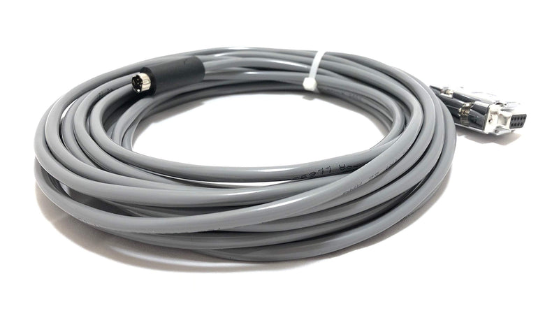 50' EVI Control Cable VISCA RS232 Cable for Sony EVI/BRC/SRG Series Cameras (8 Pin Mini Din to 9 Pin D-Sub Serial Computer Connector) - Made in The USA