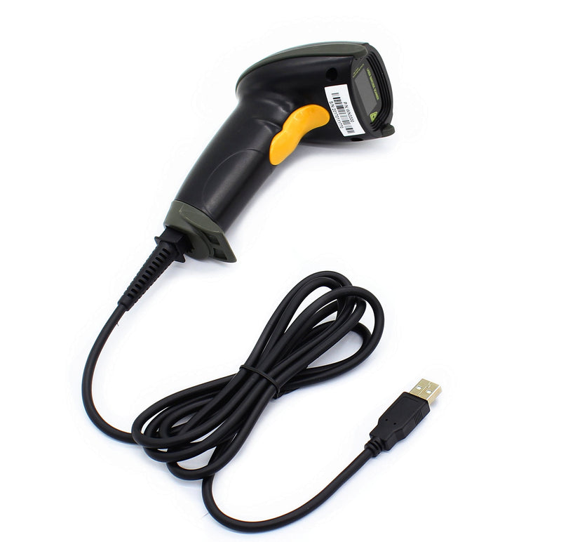 [AUSTRALIA] - WoneNice USB Laser Barcode Scanner Wired Handheld Bar Code Scanner Reader Black 