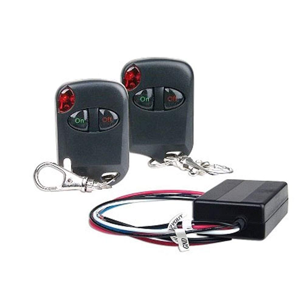 iMBAPrice 12V, 15 Amps, Heavy Duty Boat and Car Universal Remote Control Kit 15 amps (2 Remotes) Black