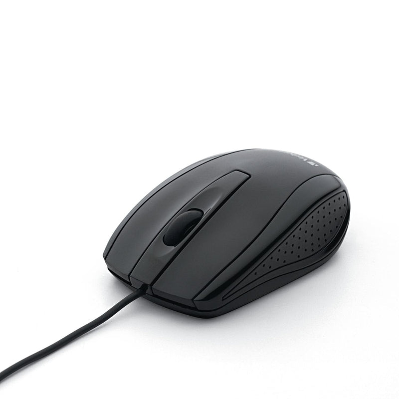 Verbatim Wired Computer Mouse - Corded USB Mouse for Laptops and PCs - Right or Left Hand Use, Black Glossy Black