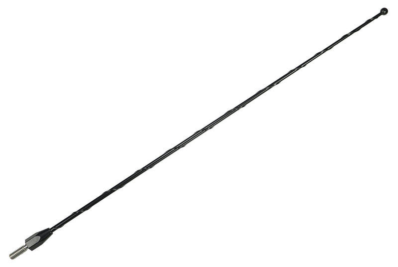 AntennaMastsRus - 15 Inch Black Antenna is Compatible with Ford F-150, F-250, F-350, F-450, F-550, F-600, F-650, Raptor (1950-2026) - Bronco | Dodge Ram 1500, 2500, 3500 - USA Steel Threading