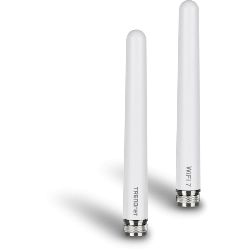 TRENDnet 3/6/7 dBi Outdoor Tri-Band Omni Antenna Kit, TEW-A057 | 2.4GHz, 5GHz, 6GHz, Compatible with 802.11be/ ax/ac/n/g/b/a Routers and Access Points, N-Type Connector