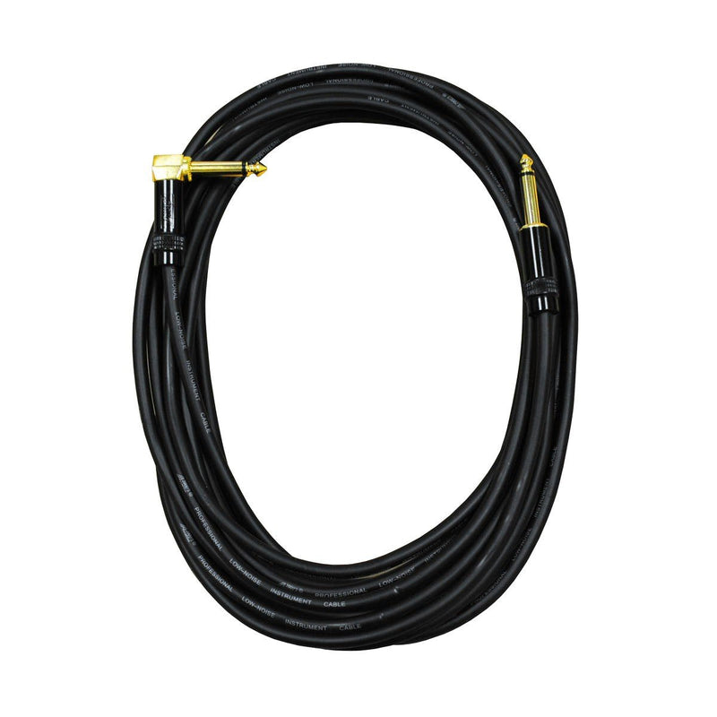 Audio 2000s E28125 1/4" TS Right Angle to 1/4" TS 25 Feet Audio Cable