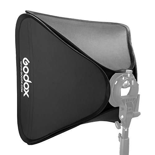 Godox 24"x24"/60cmx60cm Portable Collapsible Softbox Kit for Camera Photography Studio Flash fit Bowens Elinchrom Mount Godox softbox 24"