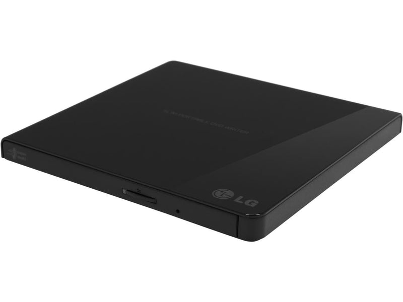 LG GP65NB60 8X USB 2.0 Super Multi Ultra Slim Portable DVD Writer Drive +/-RW External Drive with M-DISC Support - Black NX60 series