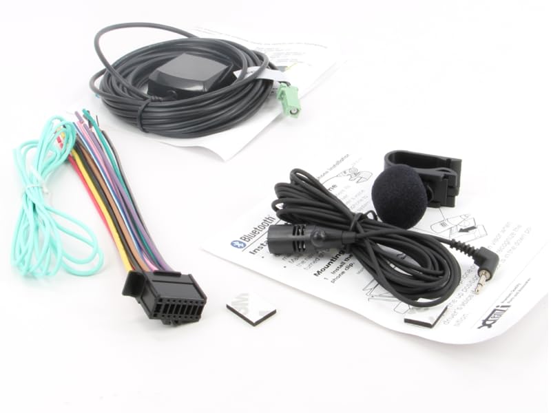 Xtenzi Car Audio 3 Pcs Set XT3302 GPS Mic and Wire Harness Compatible with Pioneer SPH-DA210 DA110 DA100