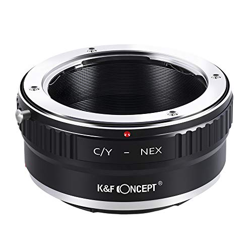 K&F Concept Lens Mount Adapter, Contax/Yashica (C/Y) Lens to Sony Alpha NEX E-Mount Camera C/Y-NEX