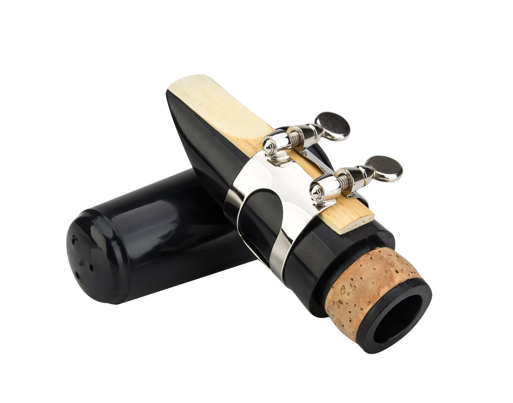 Glory Clarinet Mouthpiece Kit with Ligature,one Reed and Plastic Cap~black, Click to See More Colors