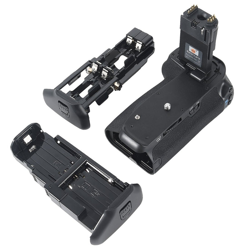 DSTE Pro BG-E14 Vertical Battery Grip Compatible with Canon EOS 70D 80D 90D SLR Digital Camera, Working with LP-E6 LP-E6N (Battery not Included)