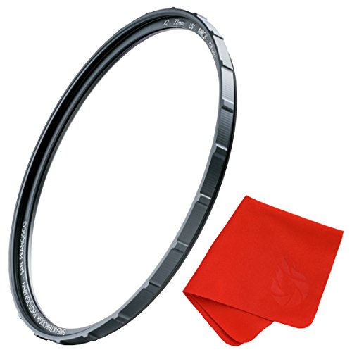 82mm X2 UV Filter for Camera Lenses - UV Protection Photography Filter with Lens Cloth - MRC8, Nanotec Coatings, Ultra-Slim, Traction Frame, Weather-Sealed by Breakthrough Photography 82mm