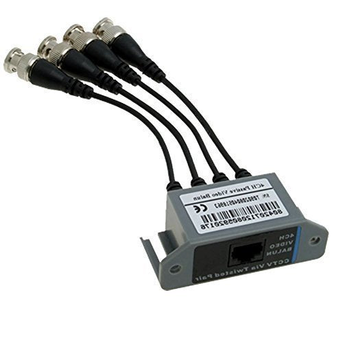 OdiySurveil(TM) 4 Channel Video (BNC) to UTP (RJ45) Video Balun