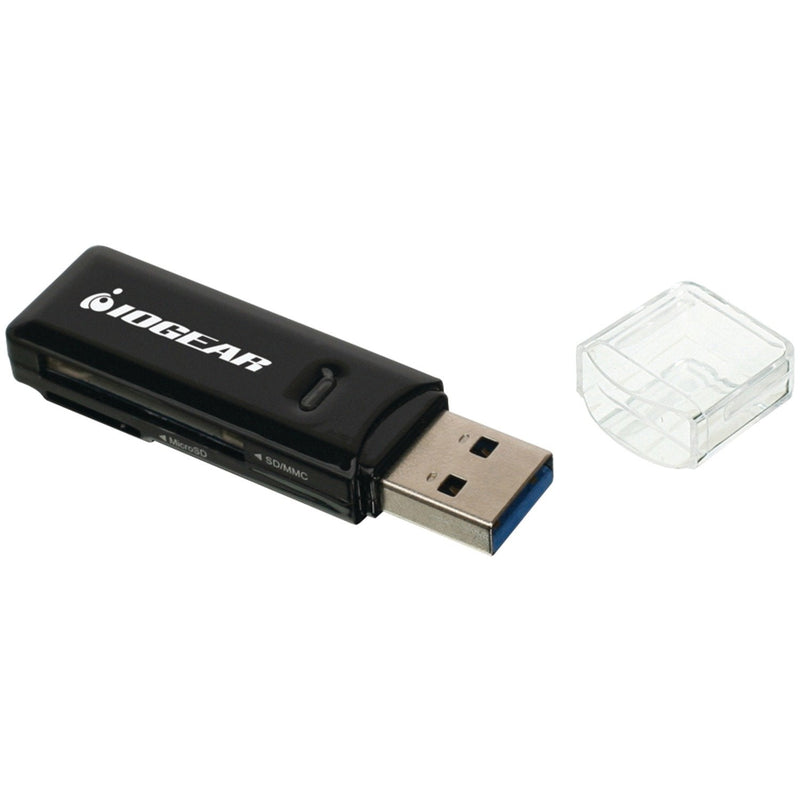 IOGEAR SuperSpeed 2-Slot USB 3.0 Flash Memory Card Reader - Win - Mac - Linux - Certain Android Systems - Supports SD, SDHC, SDXC, MMC/MicroSD, T-Flash (CR-UMSS) - GFR305SD