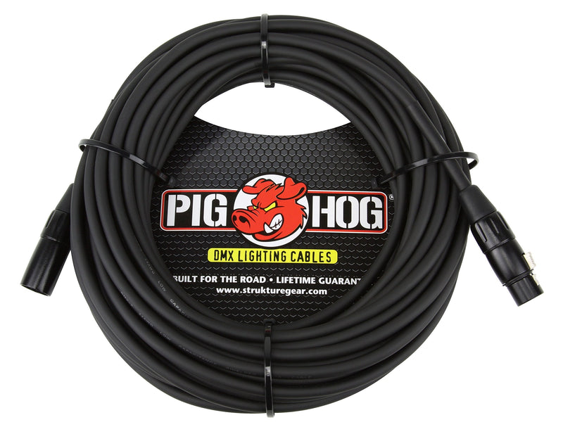 Pig Hog PHDMX50 3-Pin DMX Lighting Cable, 50 Feet 50 ft