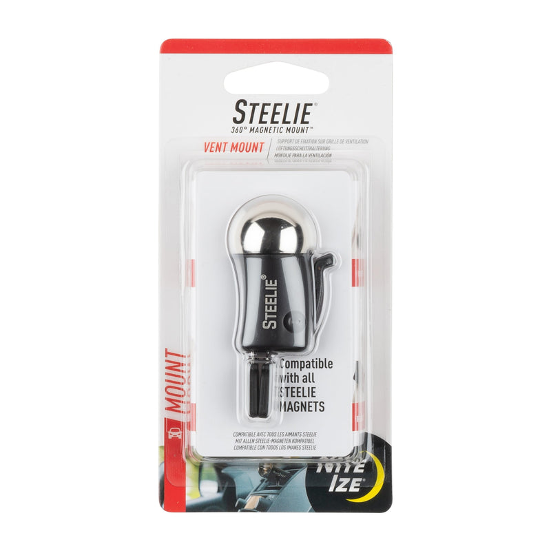 Nite Ize Steelie Vent Mount - Additional Car Vent Mount for Cell Phones - Compatible Phone Accessories for Steelie Magnetic Phone Mounting System Dash Ball