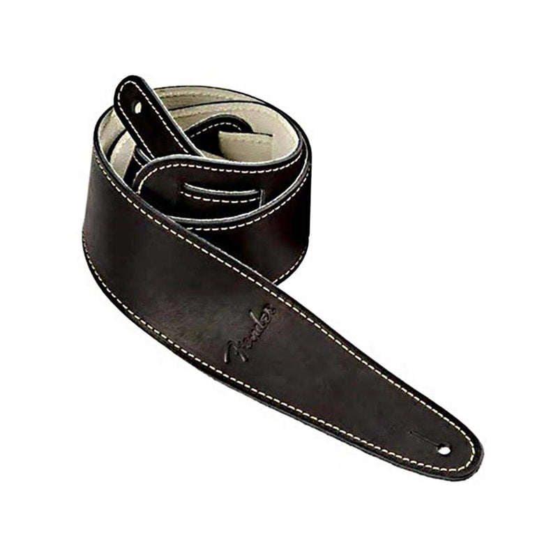 Fender Ball Glove Leather Guitar Strap, Stocking Stuffers, Guitar Accessories, 2.5in, Black