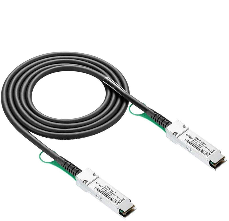 10Gtek 40G QSFP+ DAC Cable - 40GBASE-CR4 Passive Direct Attach Copper Twinax QSFP Cable for Juniper QFX-QSFP-DAC-3M Devices, 3-Meter(10ft) 3 Metre