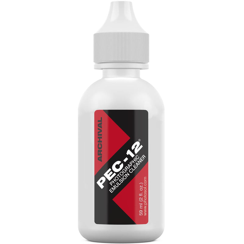 [AUSTRALIA] - PEC-12 Photographic Emulsion Cleaner - Non-Water Based Stain, Grease, and Ink Remover from Emulsions and Bases for Cleaning Film, Photo Negatives, B&W Slide - with Dropper Tip (2oz) 2 Fl Oz (Pack of 1) 