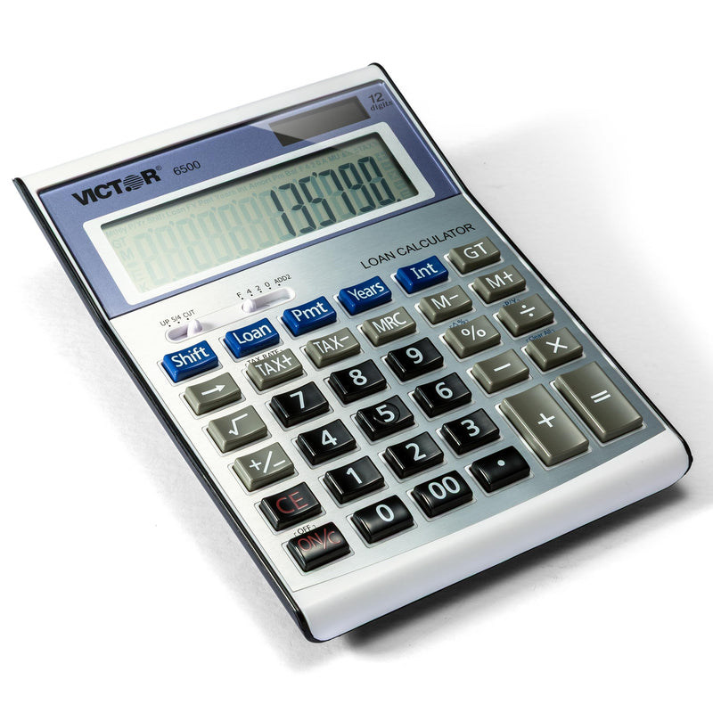 Victor 6500 Executive Desktop Loan Calculator, 12-Digit LCD 1-Pack