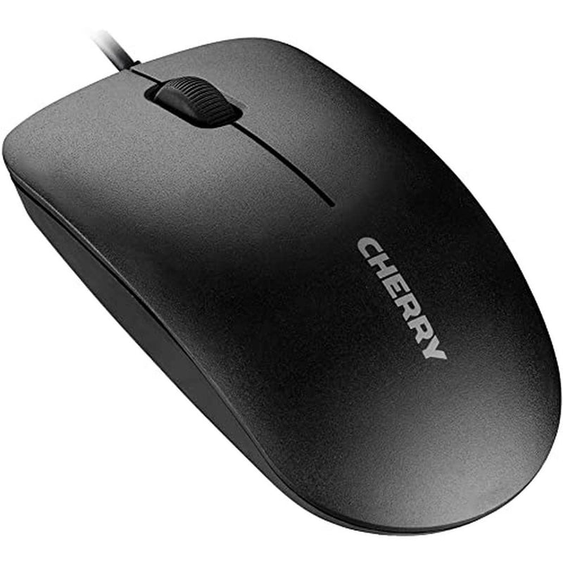 CHERRY Corded Mouse. Simple Durable and Reliable Office Mouse. 3-Button with Scroll Wheel. USB Plug N Play. MC 1000