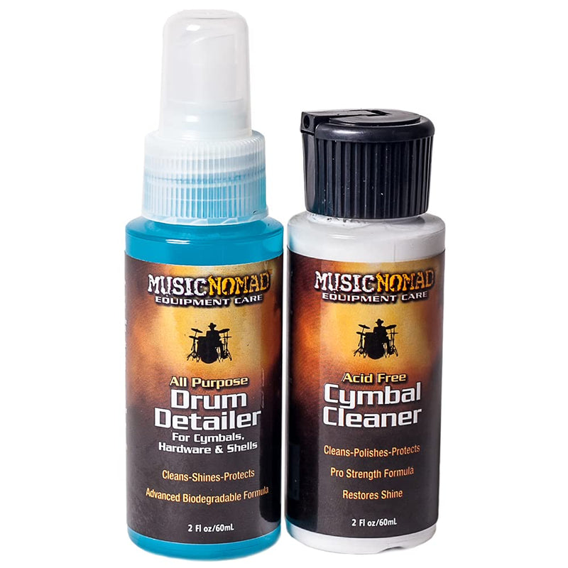 [AUSTRALIA] - MusicNomad MN117 Cymbal Cleaner & Drum Detailer Pack, 2 oz 