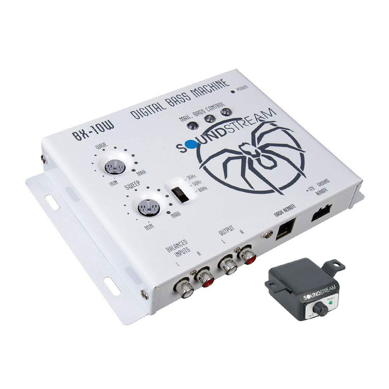 Soundstream BX-10W Digital Bass Reconstruction Processor with Remote (White) Bass Processor