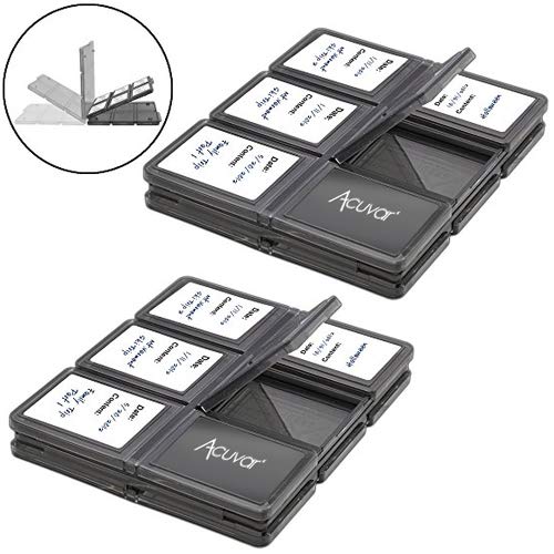Acuvar 24 Slots, SD/SDHC Memory Card Hard Plastic Cases