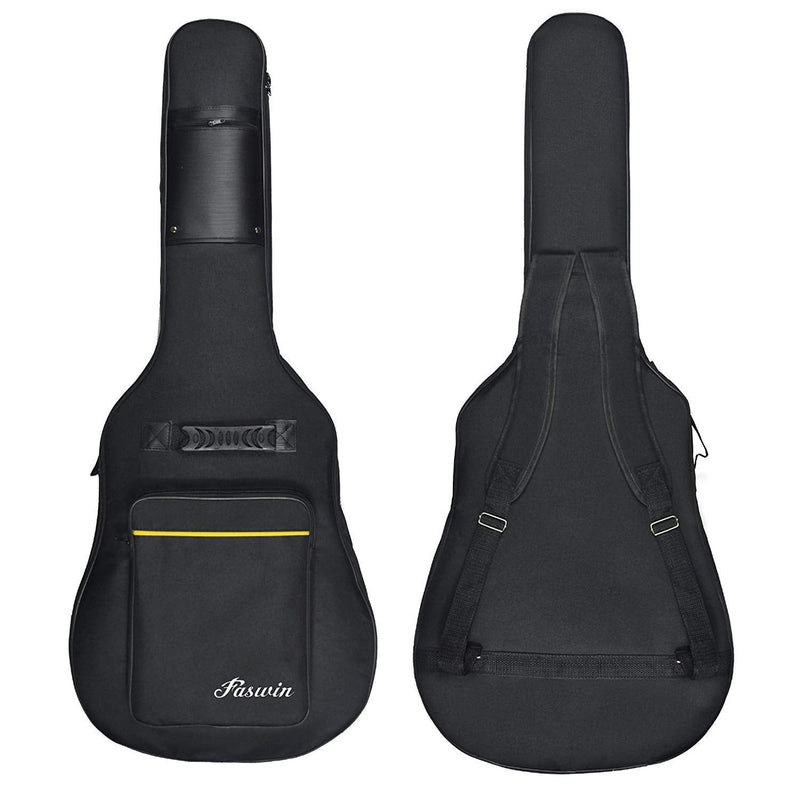 [AUSTRALIA] - 41 Inches Guitar Bag Dual Adjustable Shoulder Strap Acoustic Guitar Gig Bag, Guitar Case Waterproof Oxford Cloth 0.3 Inch Thicken Sponge Pad, Black 