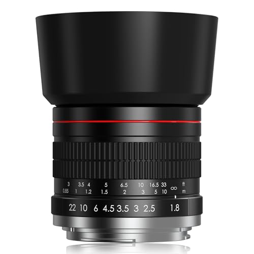 F 85mm f1.8 Portrait Lens - MF for Nikon D850/D750/D500/D7500/D610/D5600/D7200/D7000/D3500/D3400/D3300/D3200/D3100/D5/D6/D810//D7100/D5300/D5100/D800 - Manual Focus DSLR Cameras Lenses(F-Mount) MF 85mm Lens For Nikon F-mount