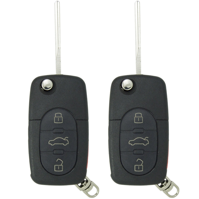 Keyless2Go Replacement for New Keyless Entry Remote Car Key Fob for Vehicles that Use 1J0959753F (2 Pack)