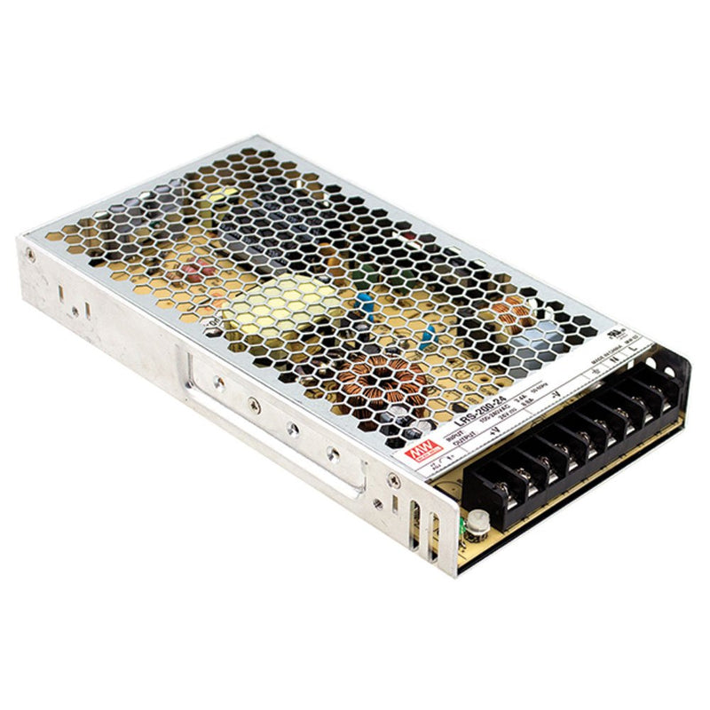MEAN WELL LRS-200-24 211.2W 24V 8.8 Amp Single Output Switchable Power
