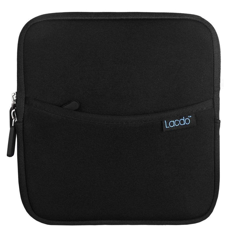 Lacdo Shockproof External CD DVD Hard Drive Sleeve Storage Pouch Bag for Burner Player Writer Blu-Ray BlueFire/Asus/LG/Dell/Asus/Pioneer/HP/VersionTech Neoprene Portable Protective Carrying Case,Black Black