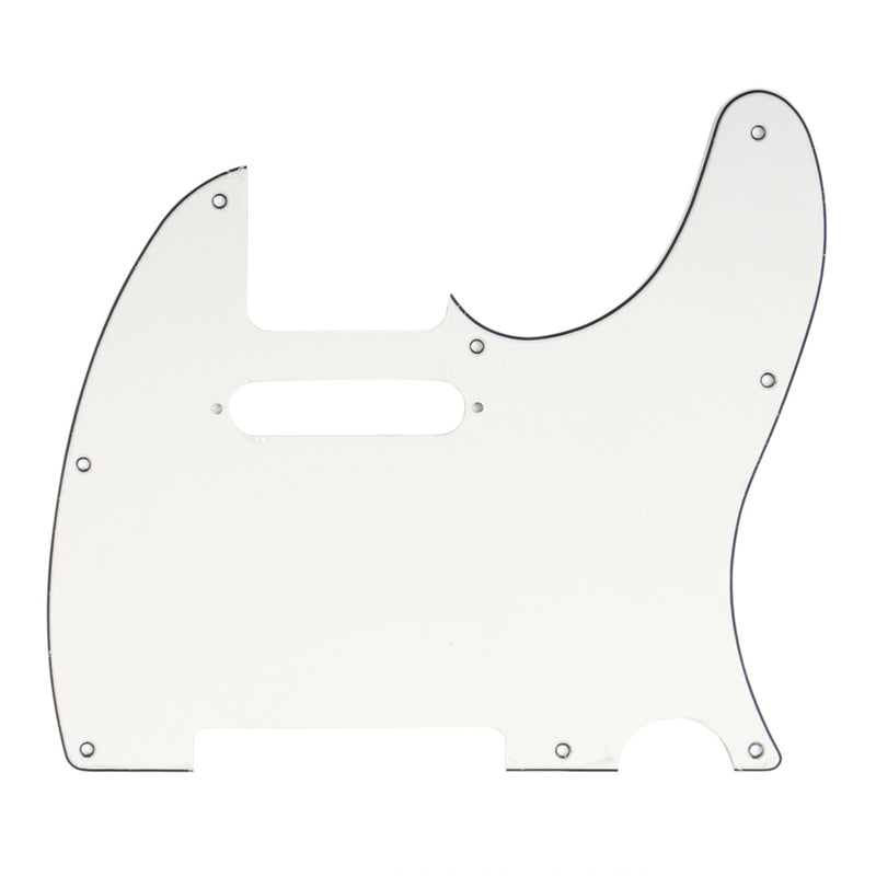 [AUSTRALIA] - Musiclily 8 Hole Tele Pickguard TL Guitar Pick Guard Scratch Plate for USA/Mexican Fender American Standard Telecaster Modern Electric Guitar, 3Ply Aged White 
