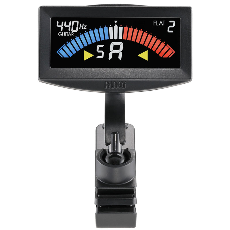 Korg - AW-4G-BK Pitchcrow Clip-on Guitar Tuner - Black Single