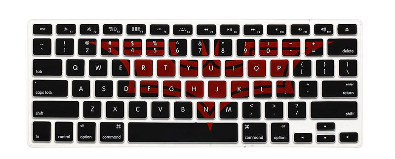 HRH Silicone Keyboard Cover Skin for MacBook Air 13,for MacBook Pro 13/15/17 (with or w/Out Retina Display, 2015 or Older Version)&for iMac Older USA Layout,Bat Graffiti Batman Graffiti