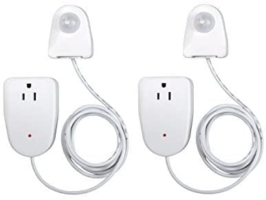 [AUSTRALIA] - Westek Plug In Motion Sensor Outlet Light Control, 2 Pack - Indoor Motion Sensor Device Activates Lights When Motion is Detected - Ideal for Dark Hallways - 25ft Range, 6 Foot Cord (MLC12BC-4) 