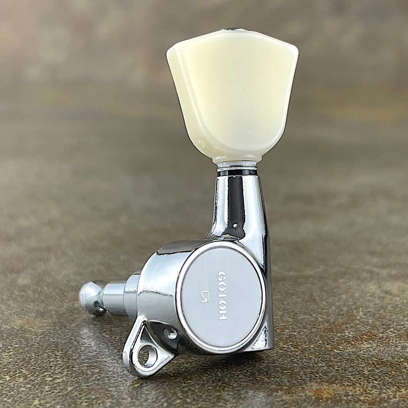 Gotoh Large Schaller-style Knob Tuners Chrome (3 Per Side)