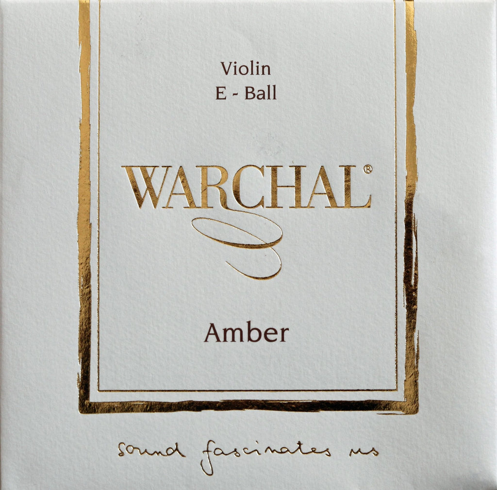 Warchal Amber Violin E String - Stainless Steel: Med Ball