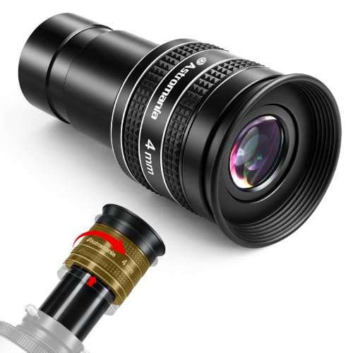 Astromania Telescope Eyepiece 4mm, Wide Angle 58° Planetary Eyepiece 1.25"