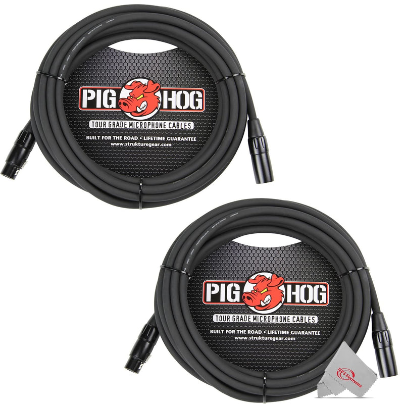 Pig Hog PHM20 20' XLR Cable 2 pack