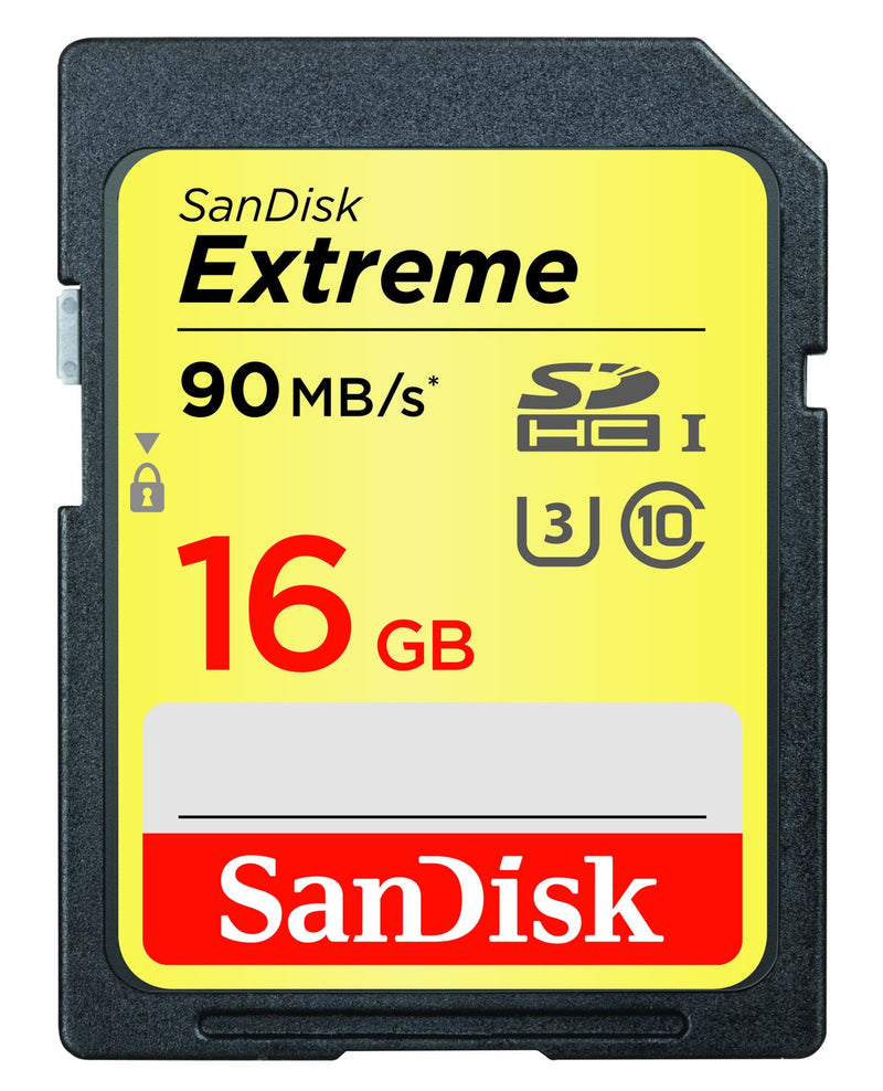 Sandisk Extreme SDHC 16GB 90MB/S C10 Flash Memory Card (SDSDXNE-016G-ANCIN)
