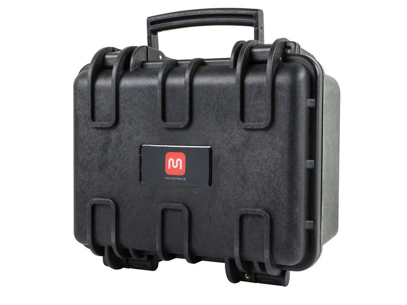 Monoprice Weatherproof Hard Case - Black (9 Liter) with Customizable Foam, 11 x 8 x 7 in Internal Dimensions - Pure Outdoor Collection 9 Liter