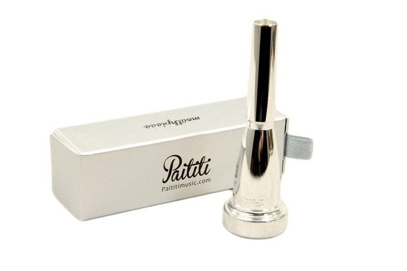 Paititi Silver Plated Rich Tone Bb 3C Trumpet Mouthpiece 3C Rich Tone Silver Plated