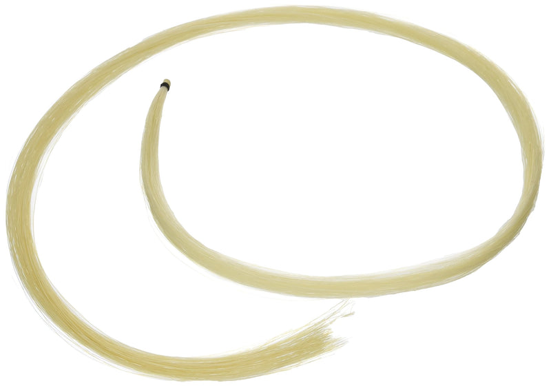 Two(2) Hanks of 31-31.5 Inch Genuine Mongolian Horse Hair for Violin, Viola, Cello, Bass Bow, Natural White Color Two Hanks White