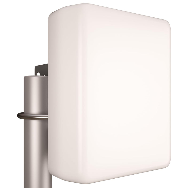 Dual-Band Outdoor Directional Panel Antenna (2.4GHz & 5GHz Signal) | Wireless network signal antenna w/ high gain (13dBi) 2.4GHz/5GHz WiFi capabilities, weatherproof, long range - Tupavco TP542 Ø30-Ø50mm
