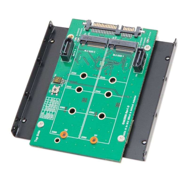 Syba SY-ADA40102 3.5" SATAIII to M.2 SSD RAID Adapter Green M.2 RAID + SATA