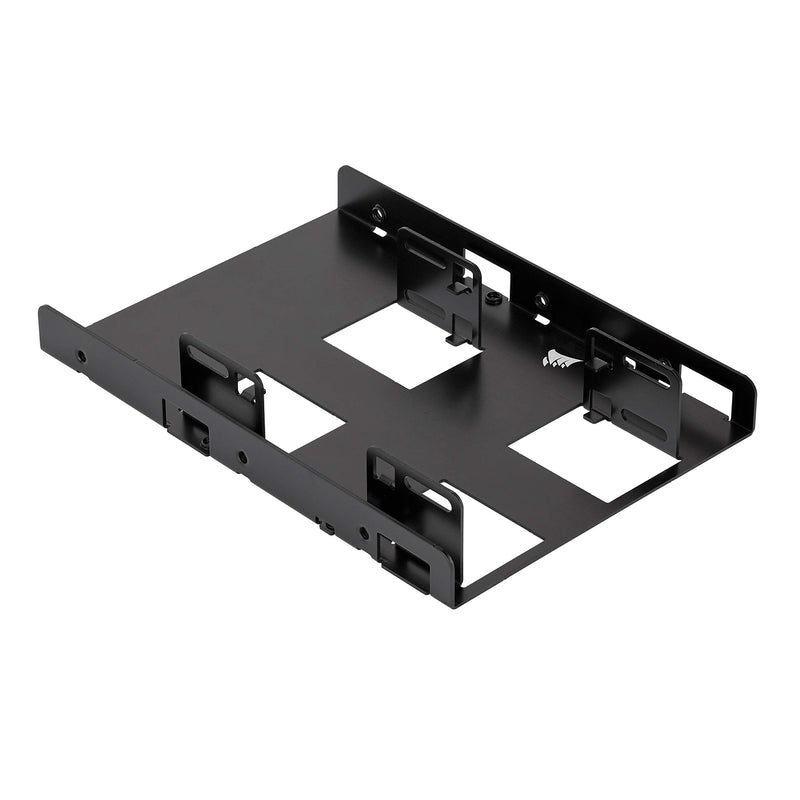 Corsair Dual SSD Mounting Bracket (3.5” Internal Drive Bay to 2.5", Easy Installation) Black Dual SSD Mount