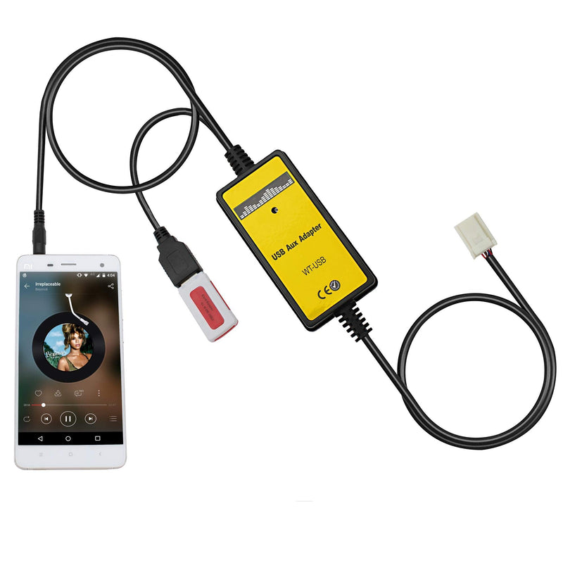 [AUSTRALIA] - Yomikoo Car Audio Input Adapter, USB AUX CD Changer for Toyota Corolla 2005-2011, Camry 2006-2011, Auris 2007-2011, Avensis 2003-2011, Tacoma 2004-2008 USB&AUX 