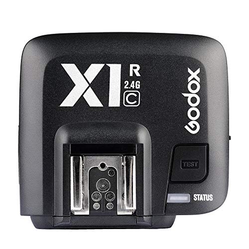 GODOX X1R-C E-TTL 1/8000s Wireless Remote Flash Receiver Shutter Release Compatible with Canon EOS Cameras Godox V1 TT350N AD200 AD200Pro Flash X1R-C For Canon