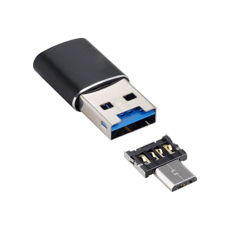 CY Mini Size USB 3.0 to Micro SD SDXC TF Card Reader with Micro USB 5pin OTG Adapter for Tablet / Cell Phone TF Card Reader with OTG Adapter
