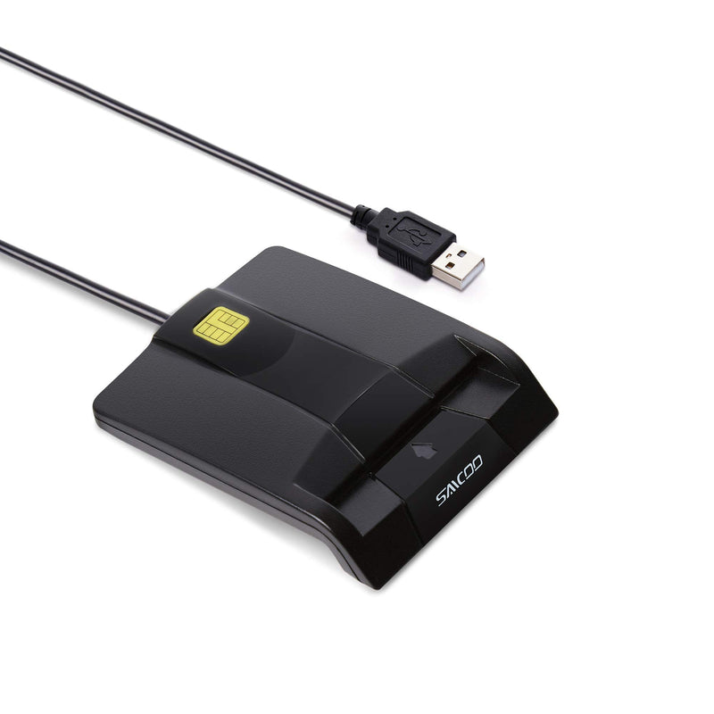 DOD Military USB Common Access CAC Smart Card Reader, Compatible with Mac OS, Win, Linux (Horizontal Version) Cac Card Reader V1